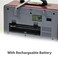 Portable Retro Multimedia Radio &ndash; Bluetooth, MP3, AM/FM/SW &amp; Rechargeable Battery

