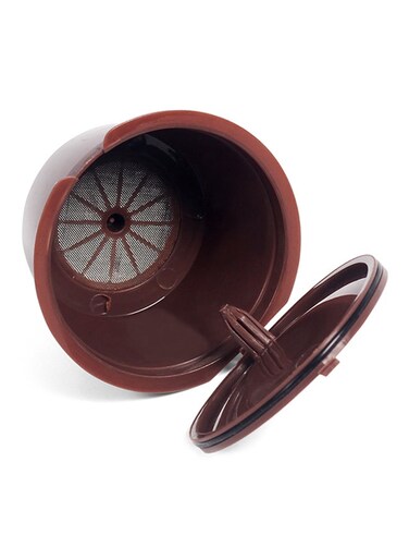Refillable Coffee Capsule With Spoon Brown 11&Atilde;&mdash;6&Atilde;&mdash;4cm