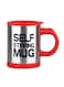Stirring Coffee Cup With Lid Red