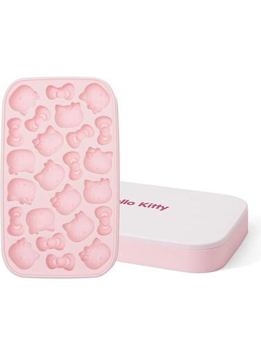 Kitty Mini Cute Silicone Ice Molds, Cartoon Cat Sealed Ice Mold with Lid, Silicone Candy Molds, Birthday Cake Decoration, Candy Chocolate Cupcake Topper, DIY Baking Tools
