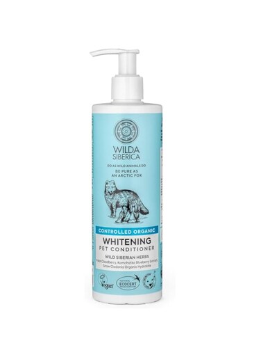 Wilda Siberica Controlled Organic, Natural &amp; Vegan Whitening pet conditioner, 400 ml