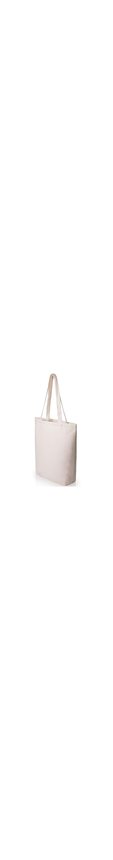 Heavy Duty and Strong Large Natural Canvas Tote Bags with Bottom Gusset for Crafts, Shopping, Groceries, Books, Welcome Bag, Diaper Bag, Beach, and More