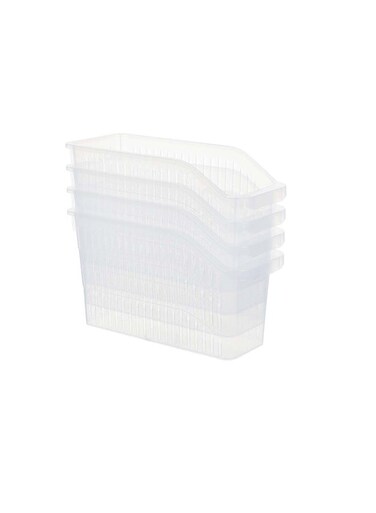 East 4-Pack Clear Pp Fridge Storage Bins &acirc;&euro;&ldquo; Small Size, Multi-Purpose Organizer For Refrigerator, Pantry &amp; Kitchen 30 X 13.3 X 17Cm