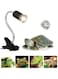 Tortoise Heat Lamp, 50W Clamp-on Reptile Heat Bulb, 360&deg; Adjustable Aquarium UVA/UVB Heating Light, E27 Clamp-on Pet Heating Emitter for Reptiles, Amphibians, Lizards, Turtle, Snakes (with 50W Bulb)