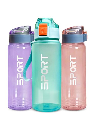 Combo 2-Pack Sports Water Bottles 500ml &ndash; Leak-Proof, BPA-Free Gym Bottles with Flip Top Lid &amp; Removable Strainer &ndash; Perfect for Fitness, Cycling, Camping, and Outdoors