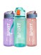 Combo 2-Pack Sports Water Bottles 500ml &ndash; Leak-Proof, BPA-Free Gym Bottles with Flip Top Lid &amp; Removable Strainer &ndash; Perfect for Fitness, Cycling, Camping, and Outdoors