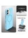 Mobcos iPhone 17 Sky Blue Elite Ring Premium Silicone MagSafe Case for iPhone   Silky Soft Touch   Military-Grade Shockproof Protection   Strong Magnetic Compatibility   Luxury Slim Cover