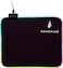 SureFire Silent Flight RGB-320 Gaming Mauspad RGB Mauspad wasserabweisend &amp; rutschfest Mikrotextur-Stoffoberfl&auml;che Gaming Zubeh&ouml;r Gaming Unterlage Powered by Verbatim 48812 schwarz 320 mm