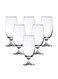 6 Piece Classic Beer Glass Set, 420ml Capacity - Clear