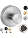 Luxe Hold No-Drill Hooks, 2024 Upgraded Suction Cup Hooks, Stainless Steel Waterproof Suction Cup Hooks for Shower, Bathroom, Hanging Towels, Mounting on Glass Shower Doors, Tile (1 PCS silver)