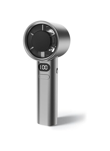 ACHAS Mini Portable Fan Powerful Handheld Fan,120 Speeds Infinitely Variable Speed Personal Small Rechargeable Hand Fan for Adults &amp; Kids Travel (Gray)