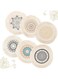 NALACAL 6 Pcs Boho Coasters, Coasters for Table, Macrame Handmade Cotton Coasters Set with Tassel for Drink Absorbent, Heat Resistant Farmhouse Coasters for Home D&eacute;cor and Tabletop Protection