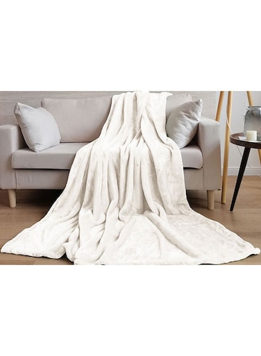 Home Ultra Plush Blanket 150x200cm-Ivory