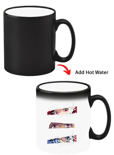 Color Changing Heat Sensitive Ceramic Mug, Image Revealed When HOT Liquid is Added! anime