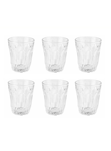 6-Piece Glass Tumbler Set Clear