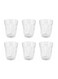 6-Piece Glass Tumbler Set Clear