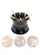 Azonee Chocolate Fondue Maker Set Fondue Pot Set Mini Stainless Steel Cheese Chocolate Fondue 6 Dipping Forks Removable Pot Melts Candy Sauce Dip for Melting Warming Caramel Cheese Sauce Date Night