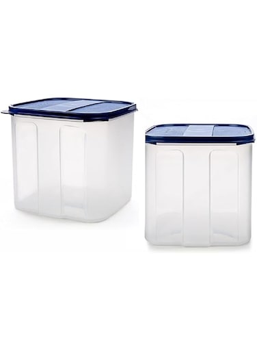 Signoraware Square Modular Container Set 4.5 Litres Set of 2 Mod Blue