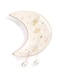 Kangce Jewelry Tray Trinket Dish 1pcs Platter Display Stand Food Plate Necklace Platter Rings Storage Plate Porcelain Ceramics Moon Shape-White