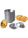 seven 25 Pack Egg Tart Molds - Create Delightful Tiny Pie Tartlets and Desserts with Round Reusable Nonstick Bakeware. Perfect for Muffins, Cupcakes, Cakes, and Cookies.