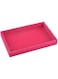 Valyria Velvet Empty Ring Earrings Tray Box Showcase Display Jewelry Organizer (Fuchsia)