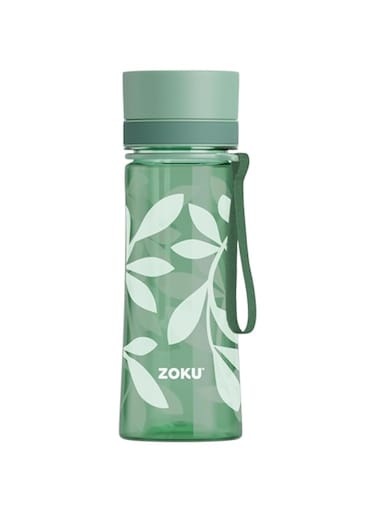 Zoku 400ml Tritan Bottle - Green Leaf