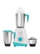 Havells 500W Aspro Neo Mixer Grinderwith 1.5L Liquidizing, 1.5L Wet and Dry, 0.4L Chutney Jar, White and Blue