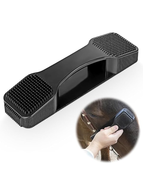 Jemey Horse Hair Brush, Multifunctional Horse Grooming Brush, 5-in-1 Horse Brush for Horse, Dog and Other Pet Removing Dried Loose Hair