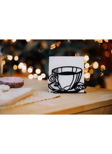 Napkin Holder &laquo;Cup&raquo; Table Napkin Holder for Home Kitchen Restaurant Picnic Party Wedding Metal Serviette Holder Iron Napkin Organizer Stand Modern Table Decor for Home and Kitchen
