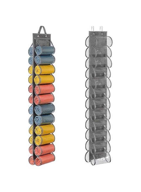 Legging Organizer Storage, Tshirt Organizer, Space Saving Storage Hanger with 16 Compartments for Leggings, tshirt, shirt, Yoga Pants, Tank Top, Jeans