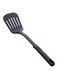 Heat Resistant Long Slotted Turner Black