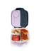 b.box Mini Lunch box for Toddlers, Kids   Bento Box, Lunch Snack Container   2 Leak Proof Compartments   BPA Free (Indigo Rose, 1L capacity)