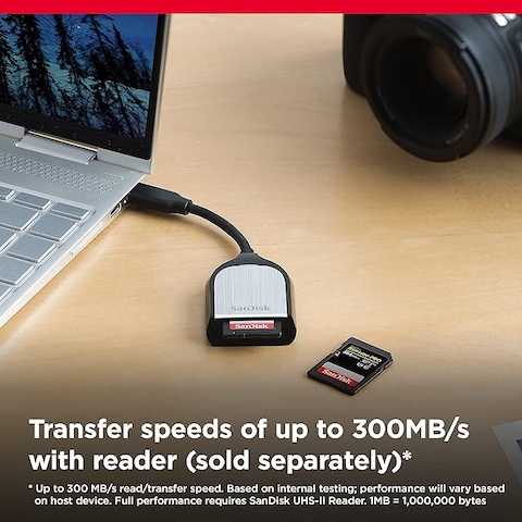 SanDisk Extreme PRO 256GB SDXC Memory Card up to 300MB/s, UHS II, Class 10, U3, V90, SDSDXDK-256G-GN4IN