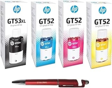 4-Piece GT53/GT52 Ink Cartridge For Deskjet GT Series Printers Set Multicolor