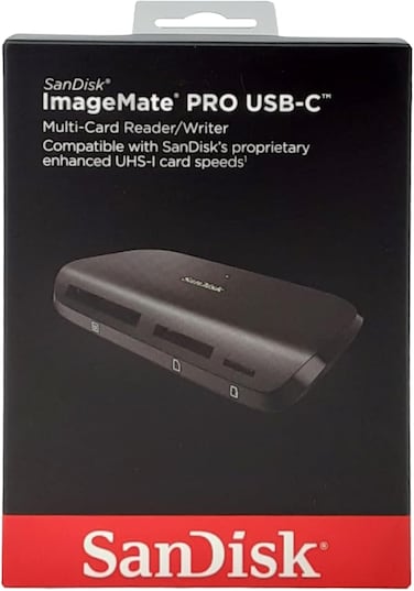 Sandisk Imagemate Pro Usb C Reader/Writer Sddr A631 Gngnn, Black, Sddr A631 Gngnn, Black