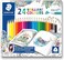 Staedtler"Johanna Basford" Ergosoft Triangular Colouring Pencil in Tin - Assorted Colours (Pack of 24)