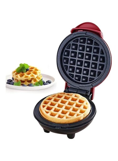 SOKANY SK-517 350W Mini Waffle Maker, Waffle Iron with Compact Design, Non-Stick Coating, Easy to Clean, Perfect for Breakfast, Dessert, or Other Snacks. (SK-517 f&uuml;r 1 Waffeln, 350W)