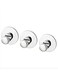 AL ARQAM IKEA SKOGHALL - Hook, self-Adhesive, Chrome-Plated / 3 Pack