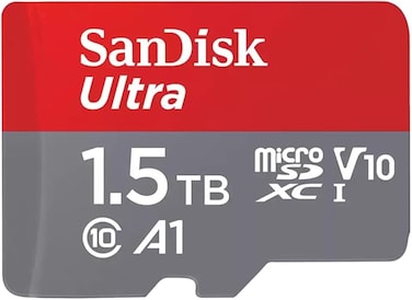 SanDisk 1.5TB Ultra microSDXC UHS-I Memory Card - Up to 150MB/s, C10, U1, Full HD, A1, MicroSD Card - SDSQUAC-1T50-GN6MN