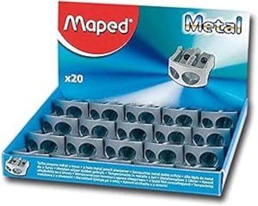 Maped Metal Sharpener 2 Hole Box of 20 Pieces