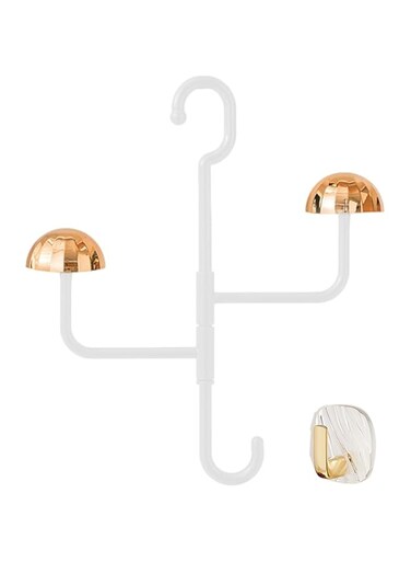 KASTWAVE Durable Rotating Tow Rack - No Drill Key Holder Hanger for Kitchen, Bathroom &amp; Hallways - Space-Saving Door Storage Hooks with High Load Capacity