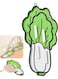 Silicone Pot Lid Holder &amp; Spoon Rest for Kitchen Cabbage Shape Non-Slip Mat Dish Multi-Functional Kitchen Counter Tops Drying Mat Kitchen Counter Accessory for Storage Spatula, Pot Lid, Cutting Board, Soap (Green)