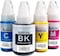 4-Pack Refill Dye Ink Kit Compatible with GI-490 (Black 135ml, Cyan Magenta Yellow 70ml for GI2410 GI3410 GI3411 Printers