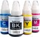 4-Pack Refill Dye Ink Kit Compatible with GI-490 (Black 135ml, Cyan Magenta Yellow 70ml for GI2410 GI3410 GI3411 Printers