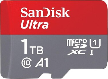 SanDisk 1TB Ultra UHS I MicroSD Card 150MB/s R, for Smartphones, 10 Y Warranty - SDSQUAC-1T00-GN6MN