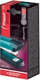 Maped - Essentials Deco 24-26/6 Stapler - for 20/25 Sheets - Glossy Varnish Surface in Trendy Turquoise - Mechanics and Guide Elements 100% Made of Metal - 2 Types of stapling: Closed and Nailed