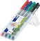 Staedtler ST-312-WP4-B Universal Pen Lumocolor Non-perm, 4 Piece ,Multi Color