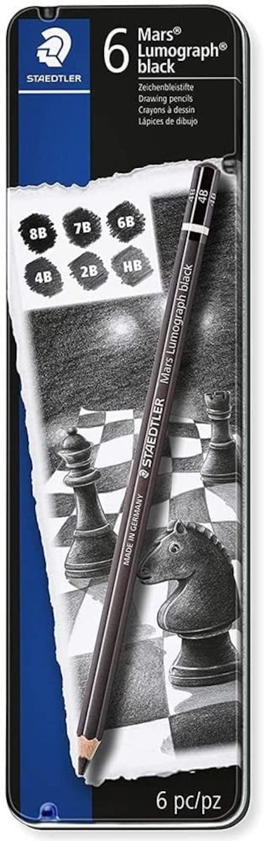 Staedtler, mars lumograph, black drawing or sketch pencils wood