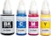 ink for Canon 490 (4-Pack Black Cyan Magenta Yellow) Ink for GI 490 for PIXMA G3400 G2400 G1400 G4400 G1411 G2411 G3411 G4411 G4410 G3410