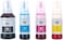 003 Ink 65ml Black, Cyan, Magenta, Yellow for (L3110, L3150) Tri-Color Ink Bottle (Pack of 4)